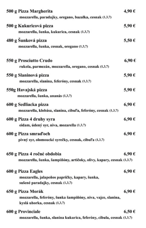 Eagles pub Dúbravka pizza